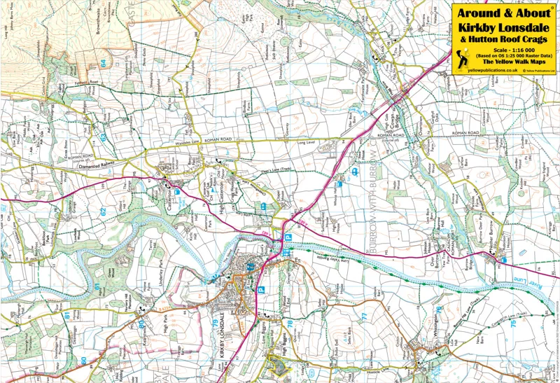 Around and About - Kirkby Lonsdale and Hutton Roof Walking Map-1